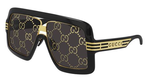 gucci sunglasses black and gold|authentic gucci sunglasses unisex.